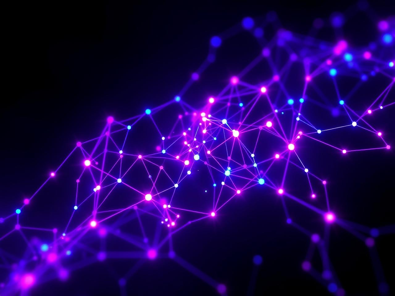 Glowing neural network mesh